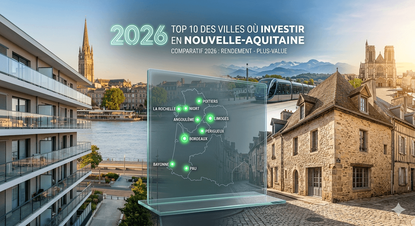 Top 10 des villes où investir en Nouvelle-Aquitaine en 2026