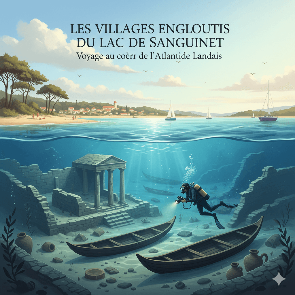 Des villages engloutis sous le lac de Sanguinet : voyage au cœur de l'Atlantide landais